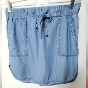 Express Indigo Denim Skirt
